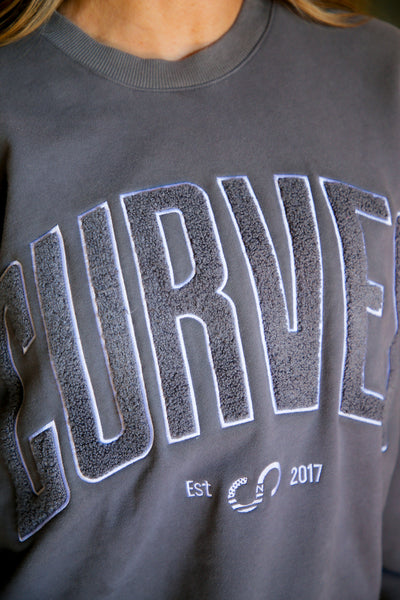 Varsity Crewneck | Slate Grey