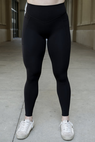 NKD Leggings With Pockets Mid Waist | Black