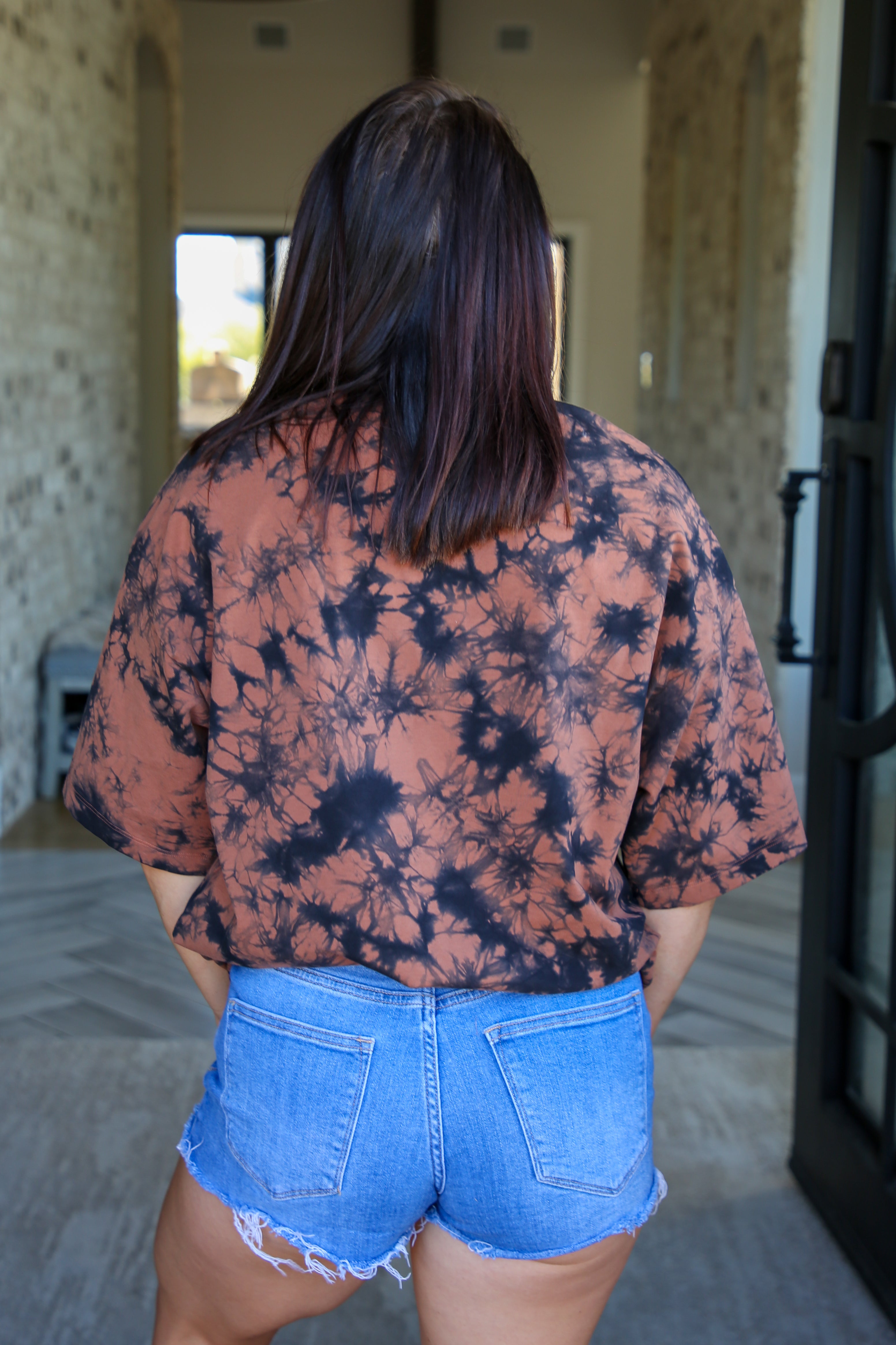 Oversized Tee | Bones Orange/Black