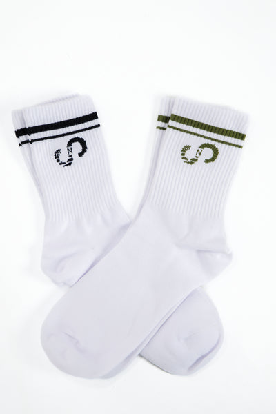 Crew Socks | 2 Pair (OD green/Black)