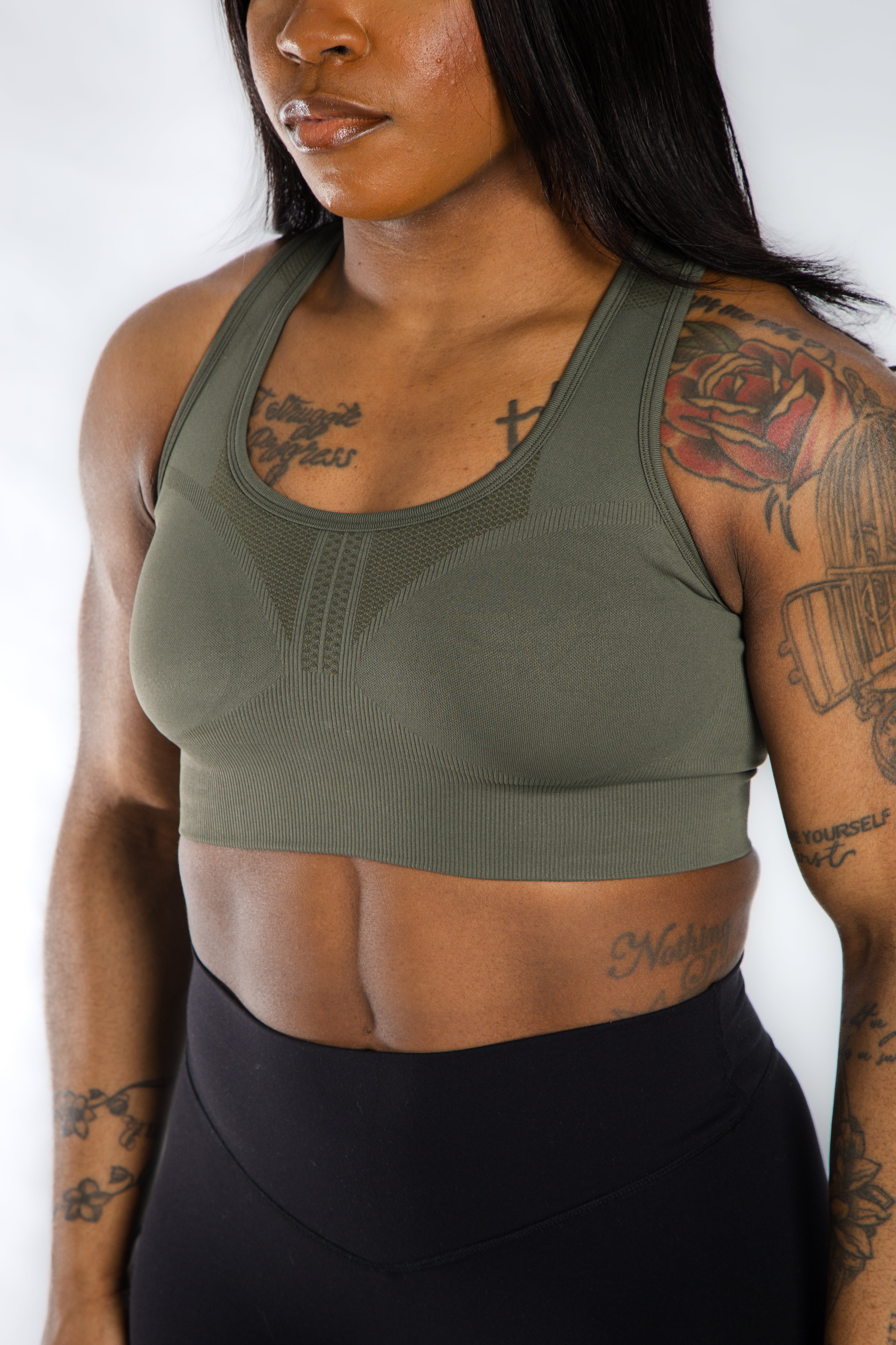 Seamless Bra | OD Green