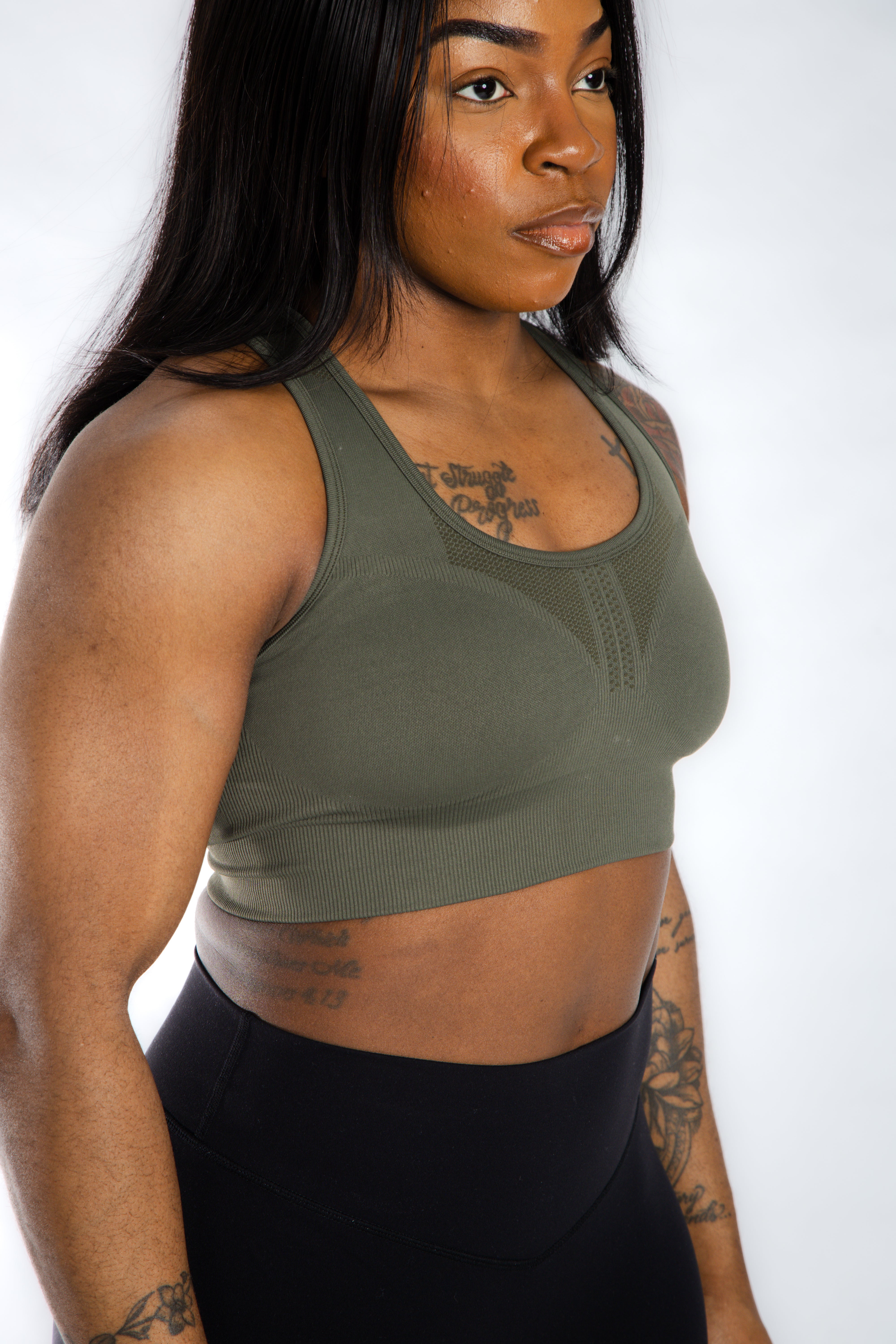 Seamless Bra | OD Green