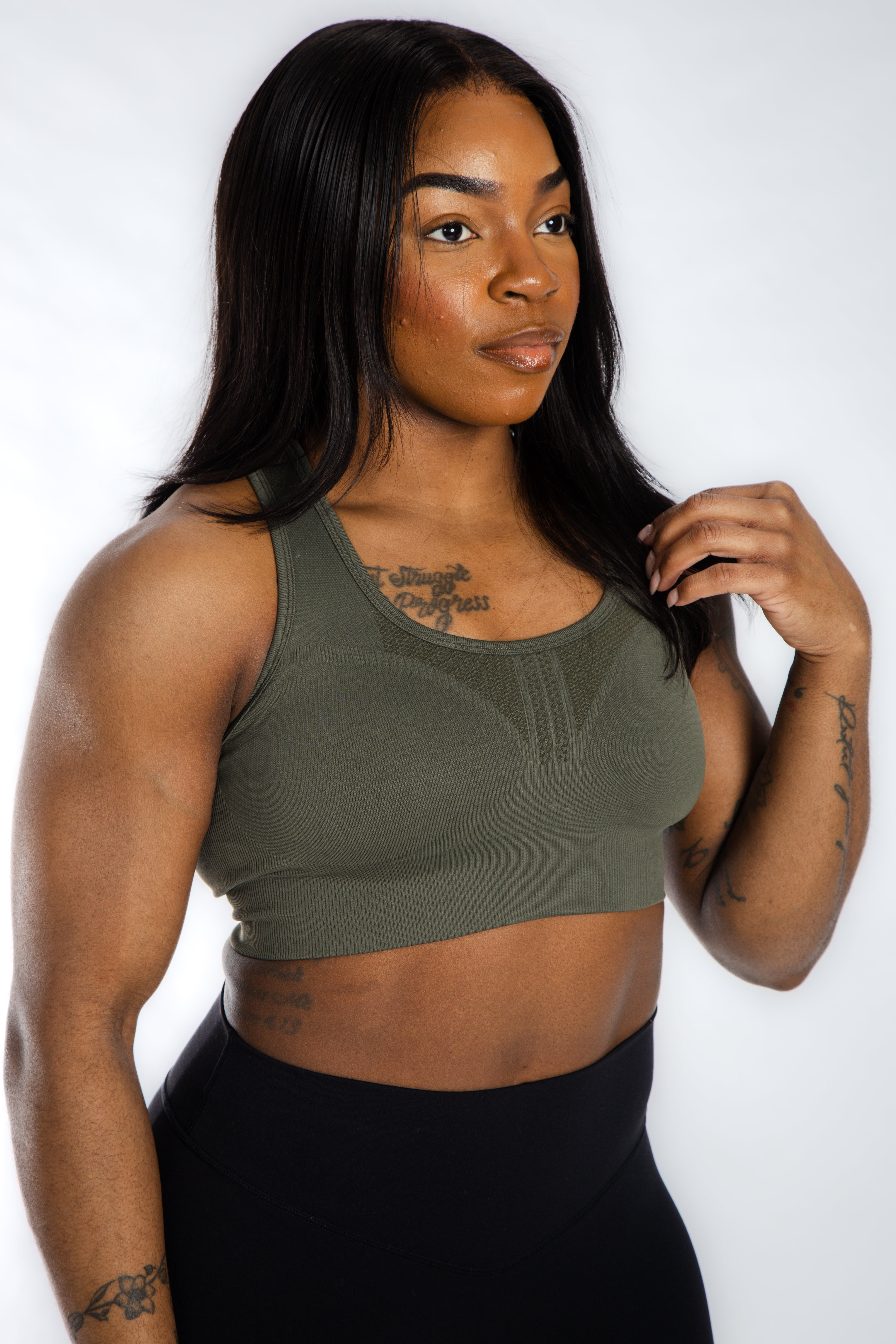 Seamless Bra | OD Green