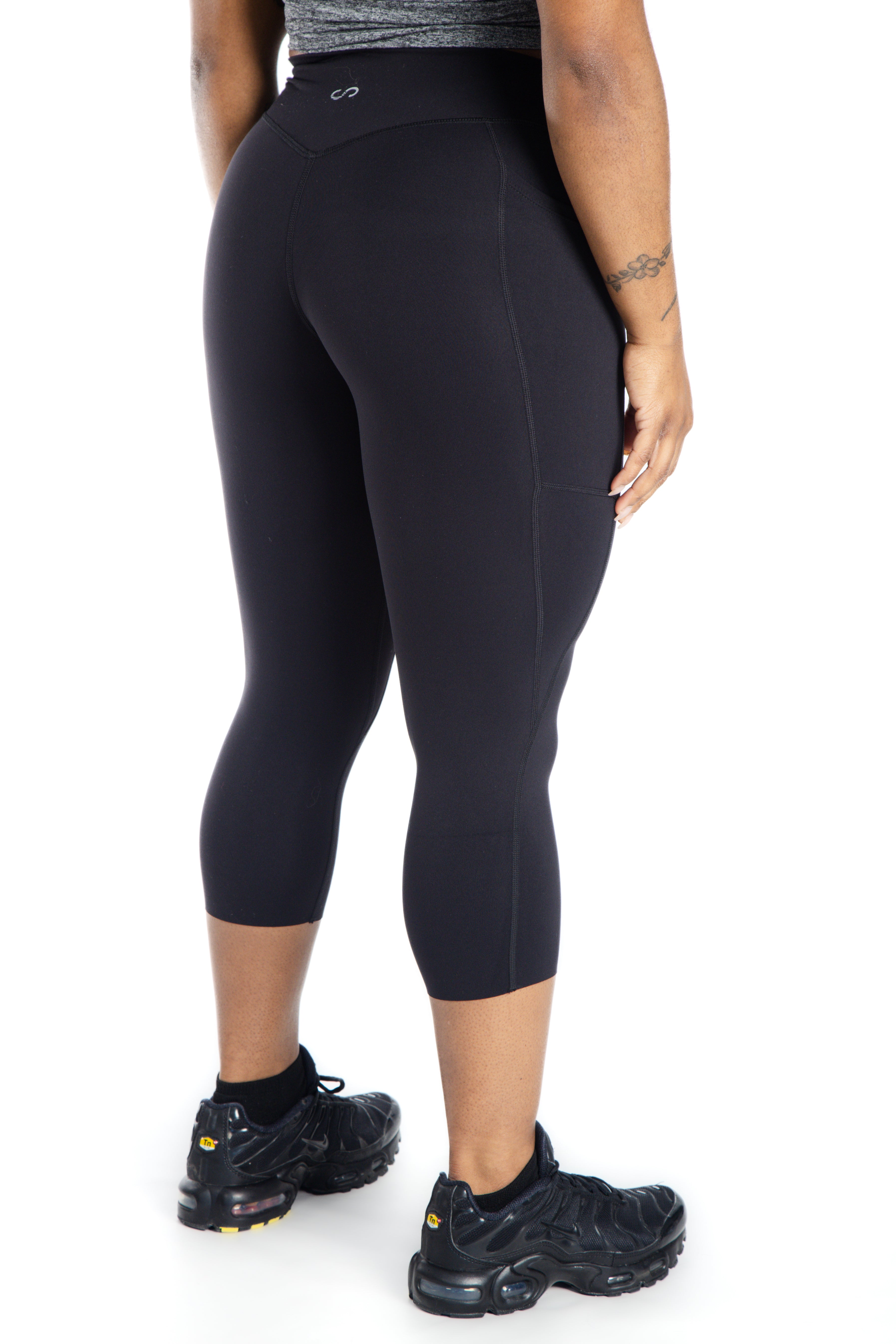 NKD Capris With Pockets Mid Waist | Black