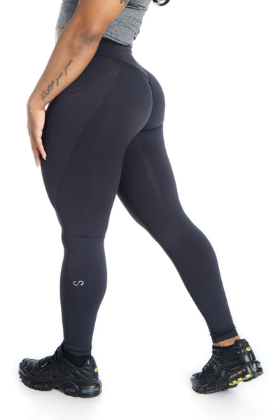 Executive Leggings With Pockets & Scrunch | Black