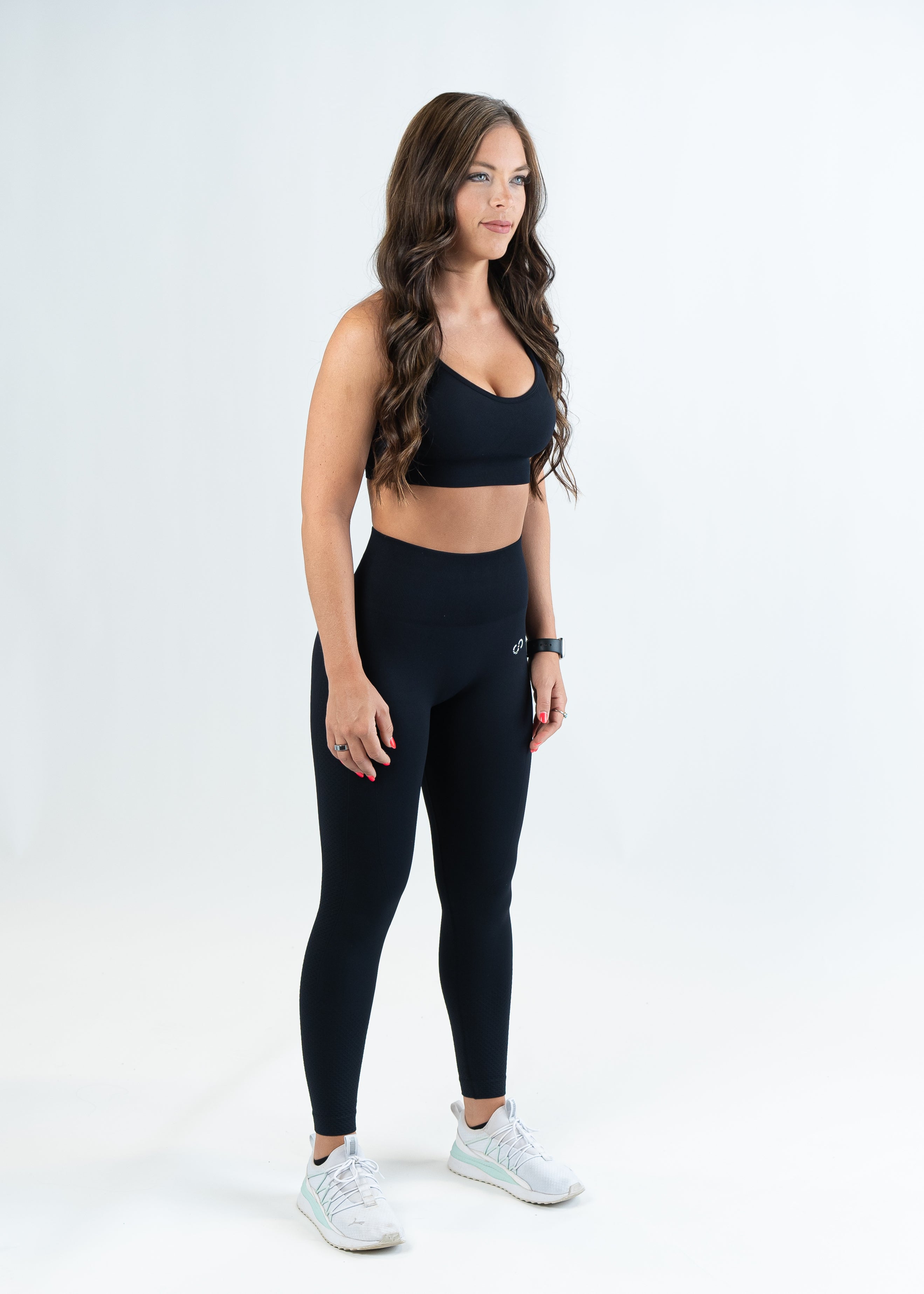 Contour Seamless Leggings | Black