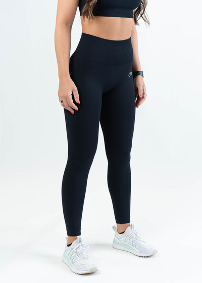 Contour Seamless Leggings | Black