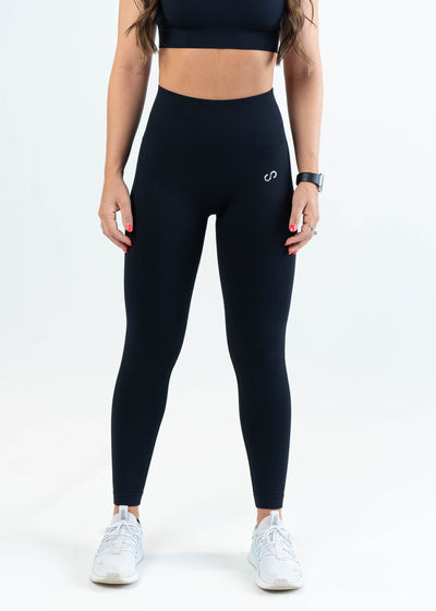 Contour Seamless Leggings | Black