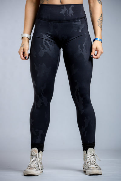 Empowered Leggings With Pockets | Black Camo