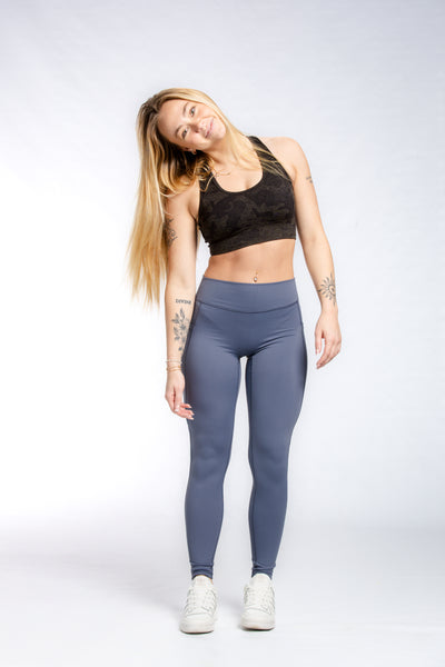 Executive Leggings With Pockets & Scrunch | Ocean Blue