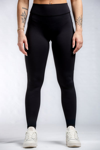 Executive Leggings With Pockets & Scrunch | Black