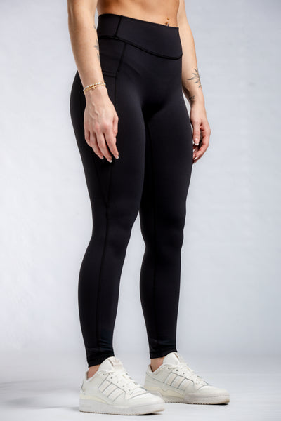 Executive Leggings With Pockets & Scrunch | Black