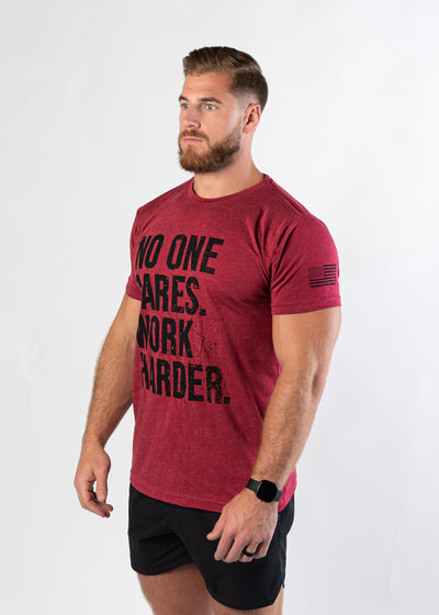 Men's T-Shirt | No One Cares |  RED